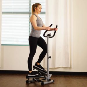 Sunny Health & Fitness Twist Stepper Step Machine w/Handle Bar and LCD Monitor - NO. 059